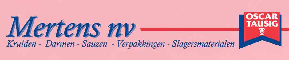 Mertens n.v. - Kruiden, Darmen, Sauzen, Verpakkingen, Slagersmaterialen